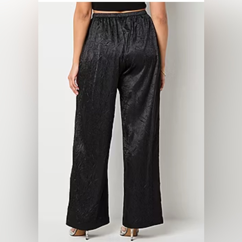 BOLD elements Textured Black Women's Trousers - Picture 3 of 7